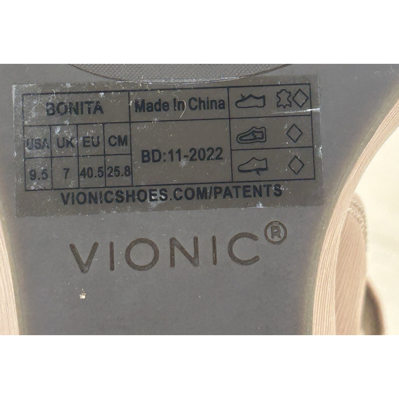 Vionic Bonita Women Wedge Supportive Active Adjustable Sandal Macaroon Size 9.5 - Picture 14 of 16